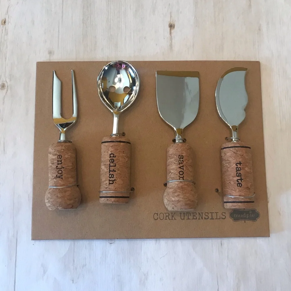 Mud Pie Cork Serving Utensils